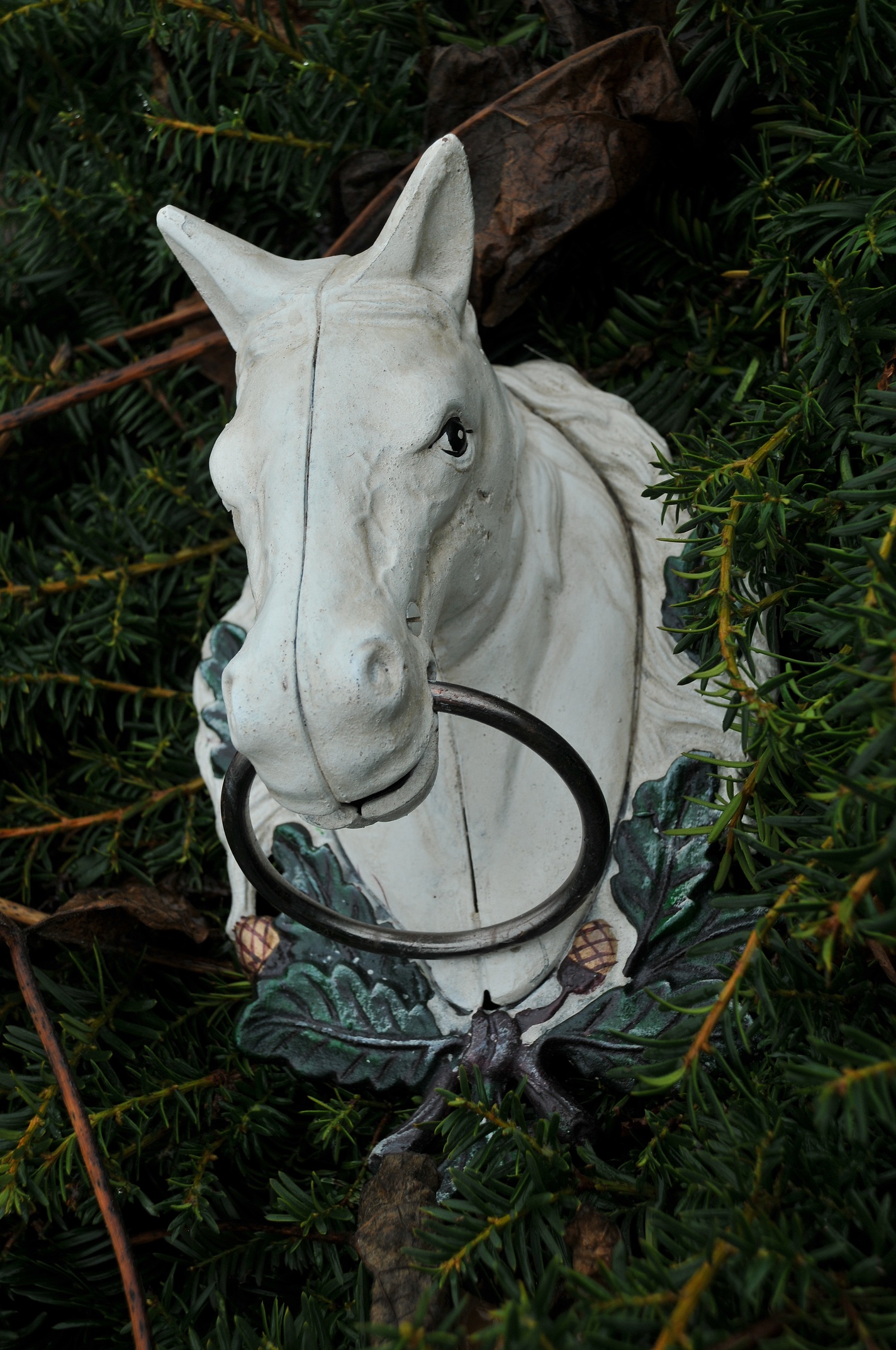 Horse head towel ring online