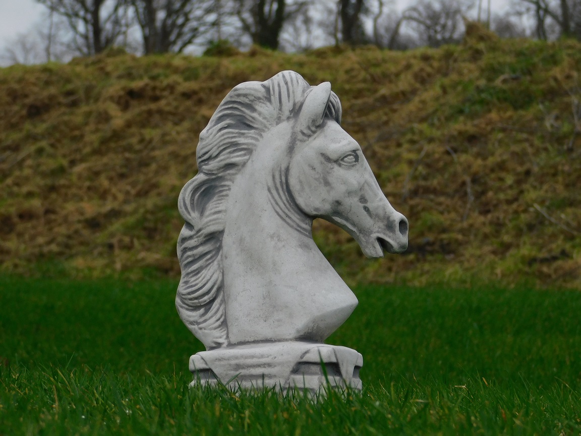 Beeld Paardenhoofd - 35 cm - Steen