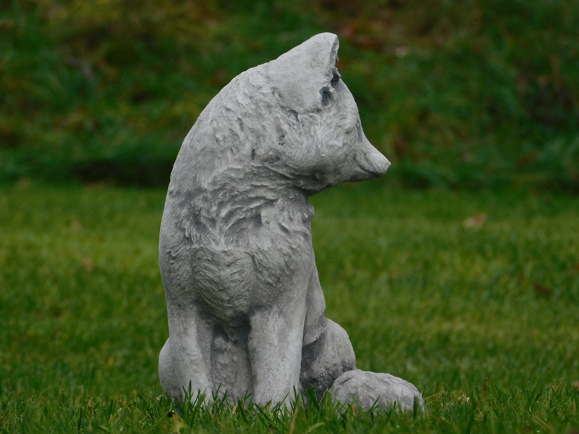 Statue Fox - Full stone - Animal sculpture