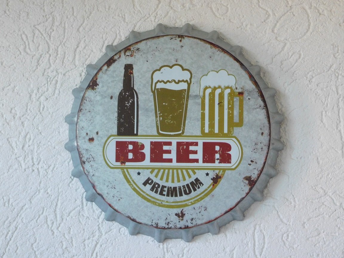 Bottle Cap  - Beer Premium - Wanddekoration Metall 