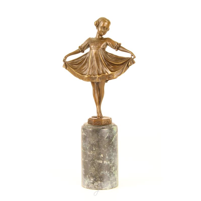 Bronzestatue/Skulptur eines Mädchens ''Lilli