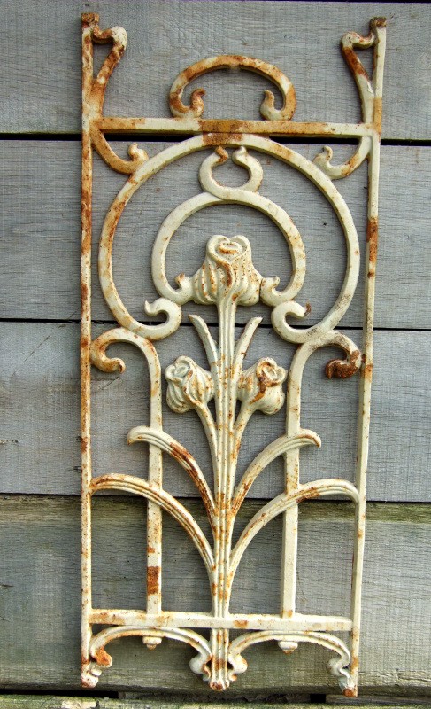 Reizen stap dreigen Metalen sierrek, art nouveau, rozenrek als landelijke decoratie,... -  CountryClassicDesign, Alle accessoires voor in en om uw huis. Maak van je  huis een thuis.