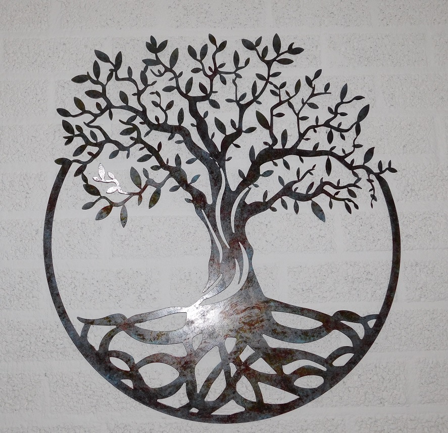 Wandschmuck Baum des Lebens - Metall