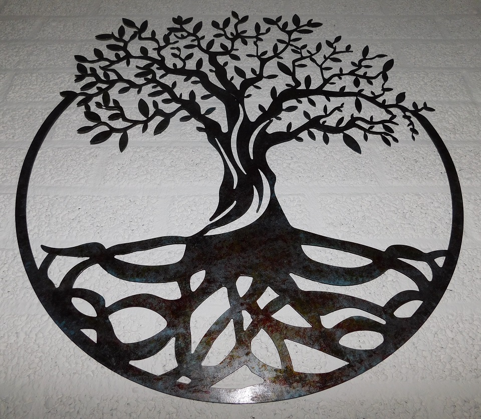 Wandschmuck Baum des Lebens - Metall