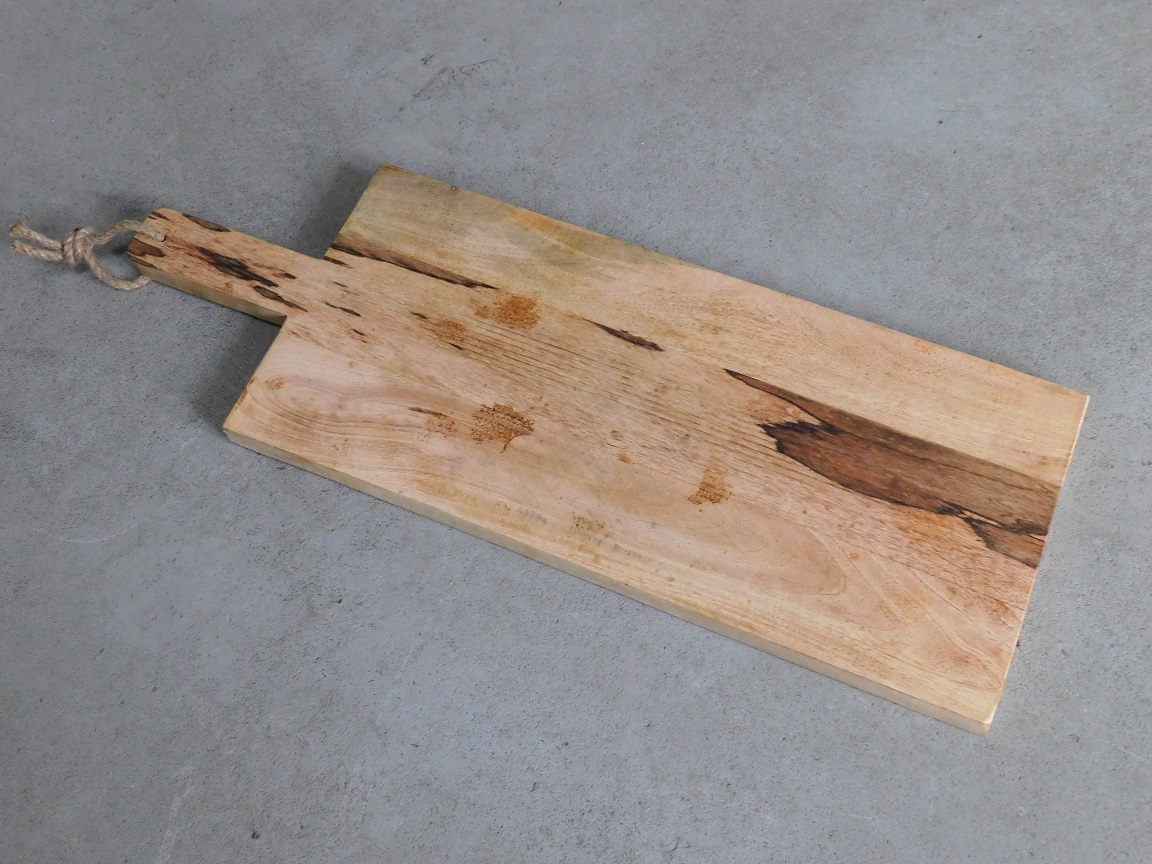 Serveerplank XL  - hout - 78 cm - met handvat