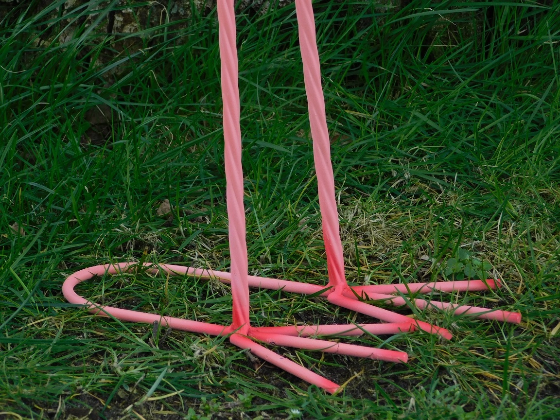 Set Flamingos - 115 cm - Two Pieces - Full in Colour - Metal
