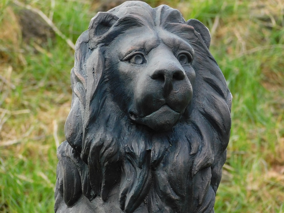 Set Lions 75 cm - Left and Right - Polystone
