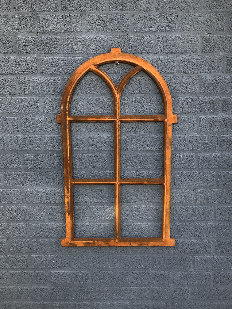 Stallfenster Kirchenfenster Rundbogen Fenster für Gartenmauer Eisenfenster 