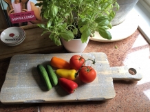 Wooden cutting board/tray - handmade, rustic Dutch wood.