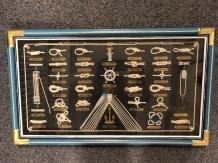 Maritime knots - shipping - rope - anchor wall display case