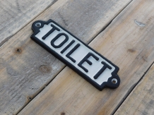 Bordje emaille ''Toilet'' voor de deur