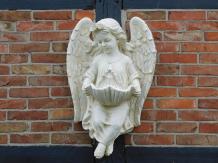 Angel with bowl - polystone - wall decoration