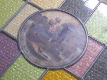 Antique Stained Glass - The Carpenter - Exclusive Item