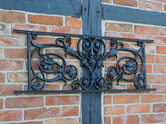Balcony rail - Black - Window rack - Cast iron Rest