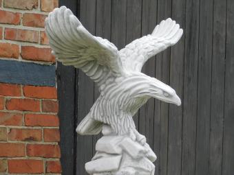 Eagle with Spread Wings - 80 cm - Stone