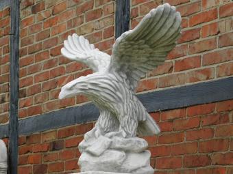 Eagle with Spread Wings - 80 cm - Stone