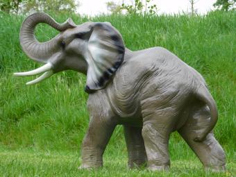 Statue Elefant - 90 cm - Polystone