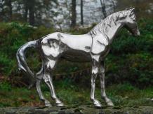 Beeld Paard - alu vernikkeld - decoratief item