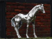 Statue Kuh - Metall - Farbe Chrom - CountryClassicDesign - Decoraties en  Accessoires voor binnen en buiten