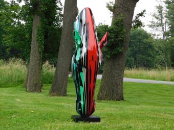 XL Paardenhoofd Kunstbeeld op Voet – 152 cm – Polystone – Modern Design