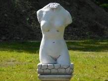 Beeld Torso Vrouw - 55 cm -Steen