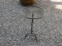 Tafel van smeedijzer, antiek bruin-zwart