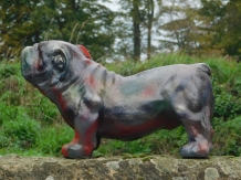 Beeld Bulldog - multicolour - polystone