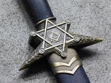 Decorative dagger - Freemason - steel blade