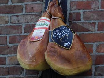 Dekorativer Prosciutto-Schinken – 50 x 30 cm – Kunststoff