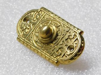 Elegante Türklingel – 8 x 4 cm – Messing