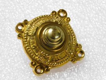 Türklingel – 5 x 5 cm – Poliertes Messing