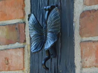 Door knocker Butterfly - Black - Iron