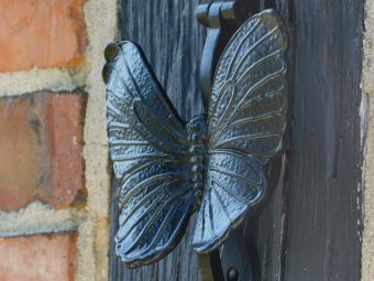 Door knocker Butterfly - Black - Iron