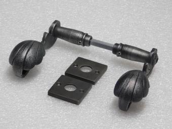 Türgriff-Set „Vienna“ mit Griffrosetten – verzinktes Gusseisen