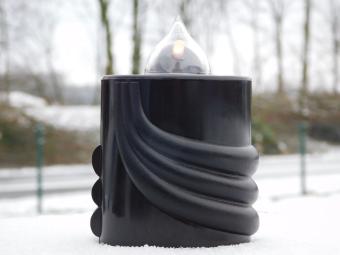 Electric Grave Candle - Black - Lantern