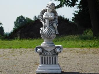 Eenmalig: Engel op Sokkel - 60 cm - Steen