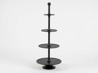 Robust XL Etagere - 125 cm - 4-Tier - Black - 125 cm - Aluminum