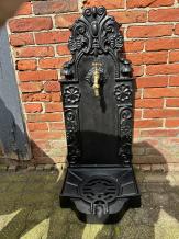 Ornate large Fountain - with Brass Tap - Alu - black