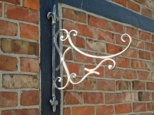 Wandhaak Franse Lelie - metaal - 50cm