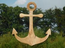 Handmade Anchor on Stand - 75 cm - Teakwood