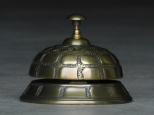 Hotel bell - alu - brown brass