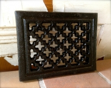 Rectangular Air Grill - Black - Cast iron