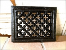 Rectangular Air Grill - Black - Cast iron