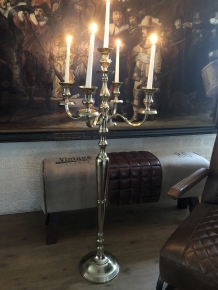 Grote Vloerkandelaar - 120 cm – Alu– Raw Gold