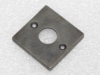 Square rosette – 5 x 5 cm – Cast iron – Gray