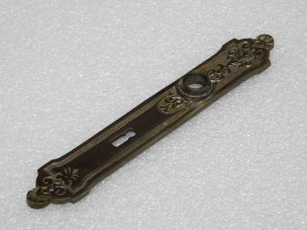 Elegant Long Door Plate - BB 72 - Dark Patinated Brass