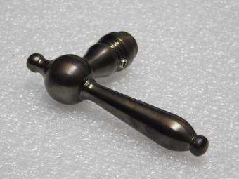 Revo Single Door Handle - Dark Patinated Brass