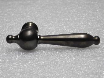 Revo Single Door Handle - Dark Patinated Brass