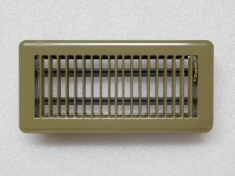 Verstellbarer Luftgrill - Rechteck - Braun - Metall