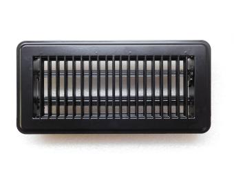Adjustable Air Grill - Rectangle - Black - Metal